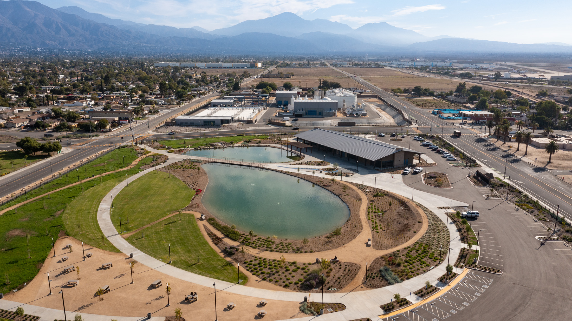 An aerial view of the SNRC on its 20-acre site.