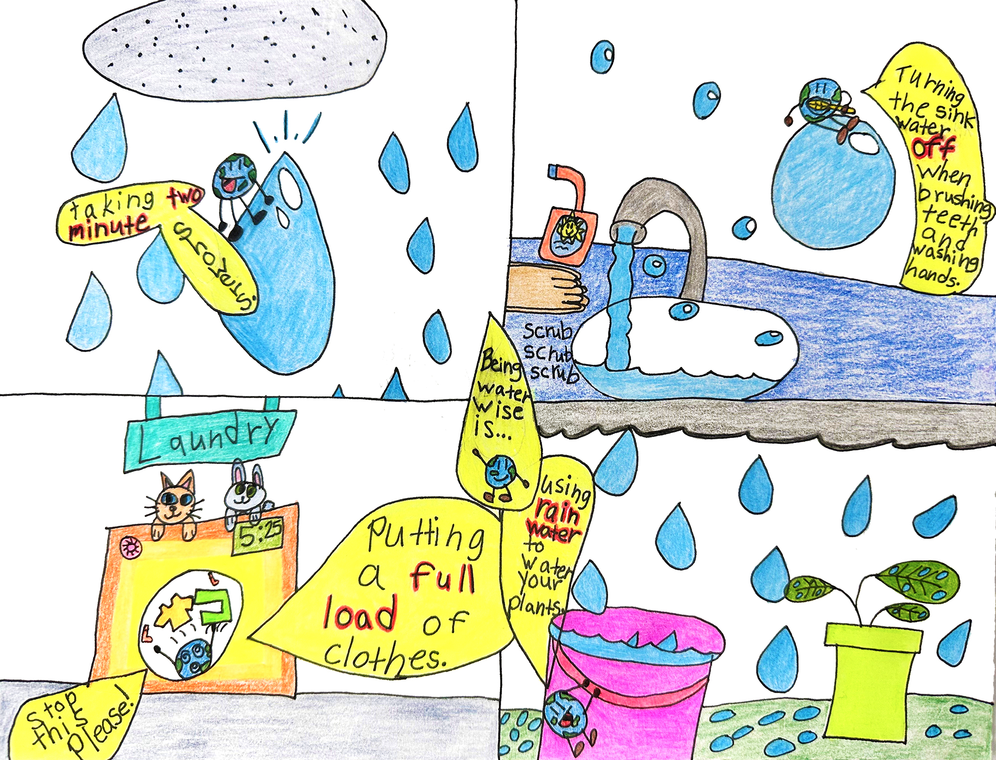 Category: Kindergarten-Third Grade First Place: Ethan Quintero-Ramos, Second Grade, Olympic View Elementary School