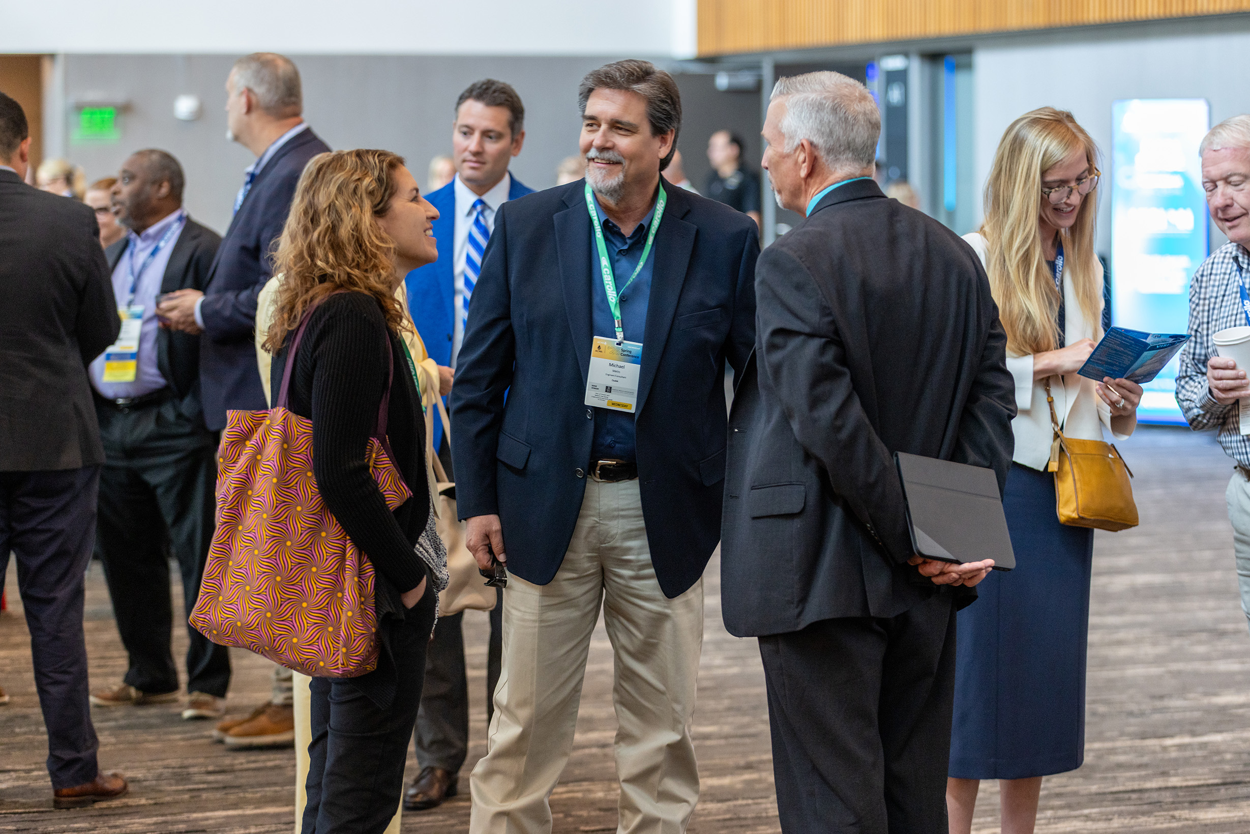 ACWA members networking at an association event